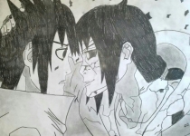 itachi e sasuke ( immagine tratta  dal manga)